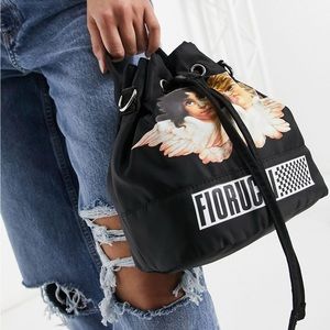 Fiorucci angels pouch bag with drawstring closure